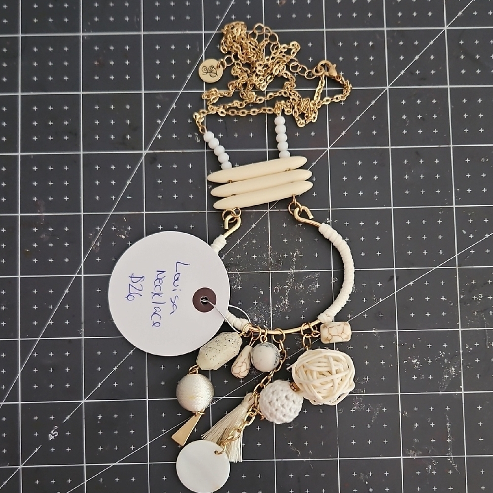 Gold and Cream Necklace